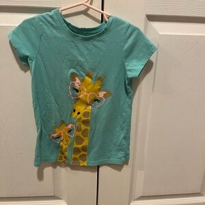 Girls giraffe tshirt or graphic tee. Purchased at Target.